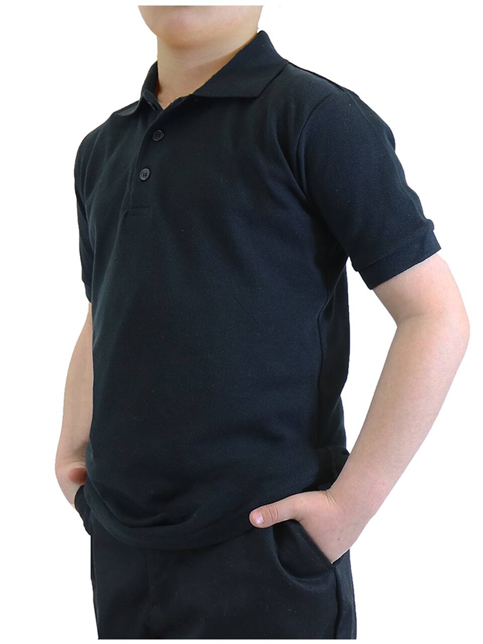 Galaxy By Harvic School Uniform Short Sleeve Boy's Pique Polo Shirt